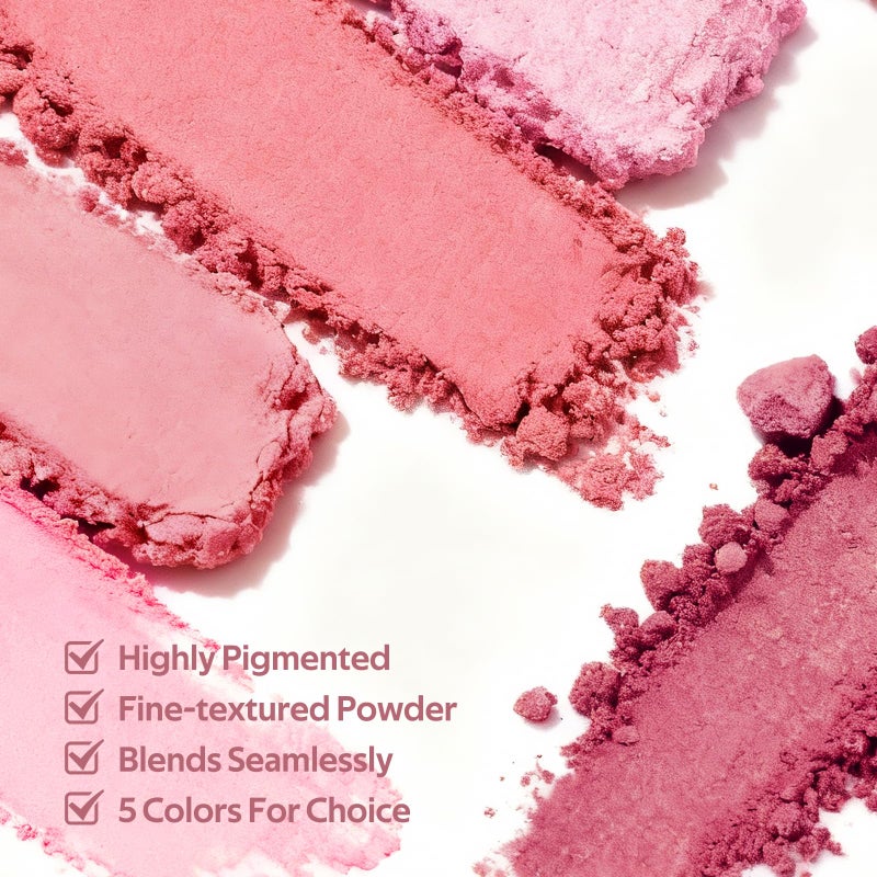 Color Nymph Matte Blush Powder, Berry Pink Blush For Cheek For Most Of Skins Makeup Blusher Lightweight, Smooth Texture, High Pigmented, Vegan Formula - 04# Aphrodite - Image 3